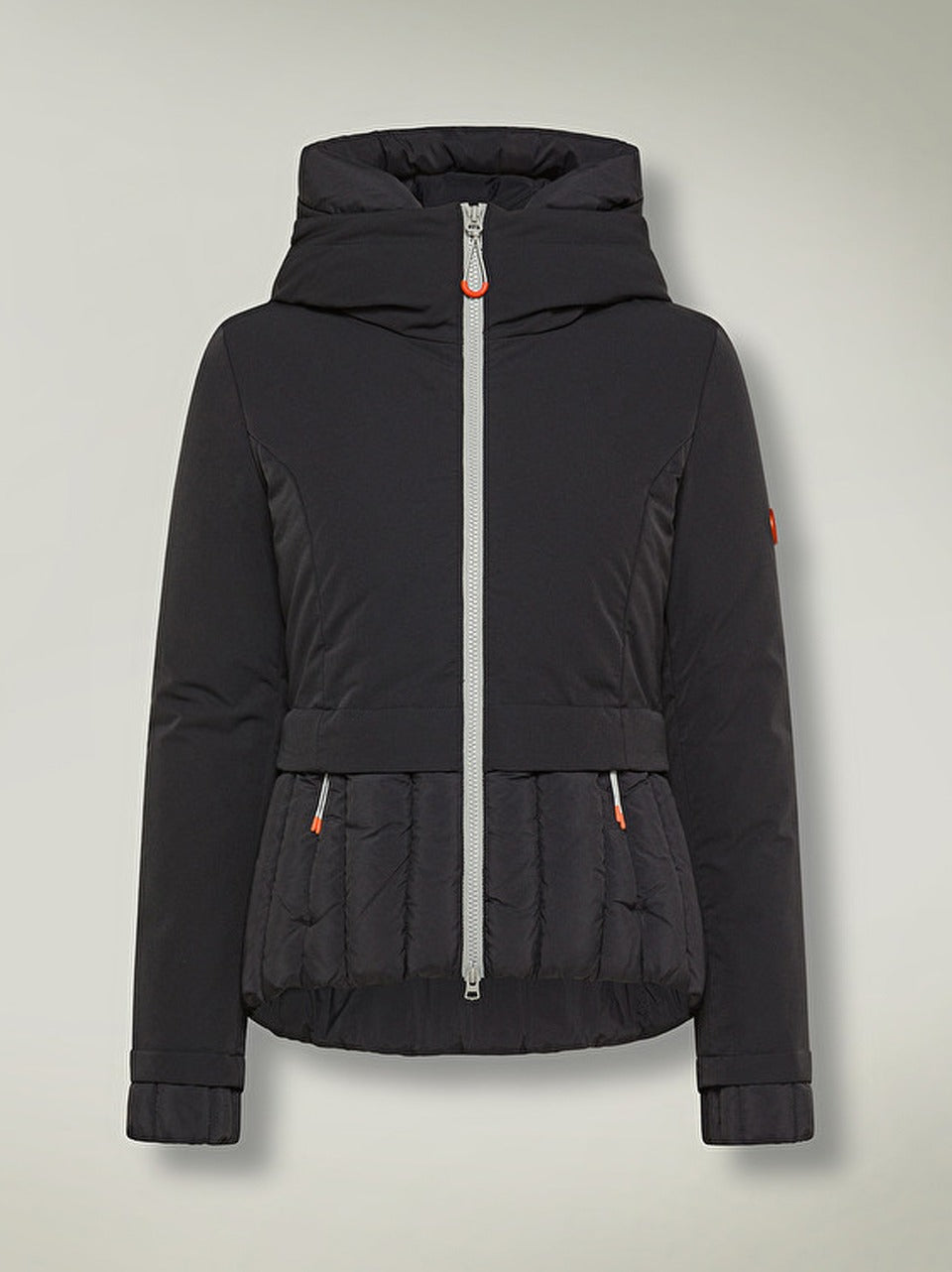 piumino bimateriale 403011 NERO DEkker