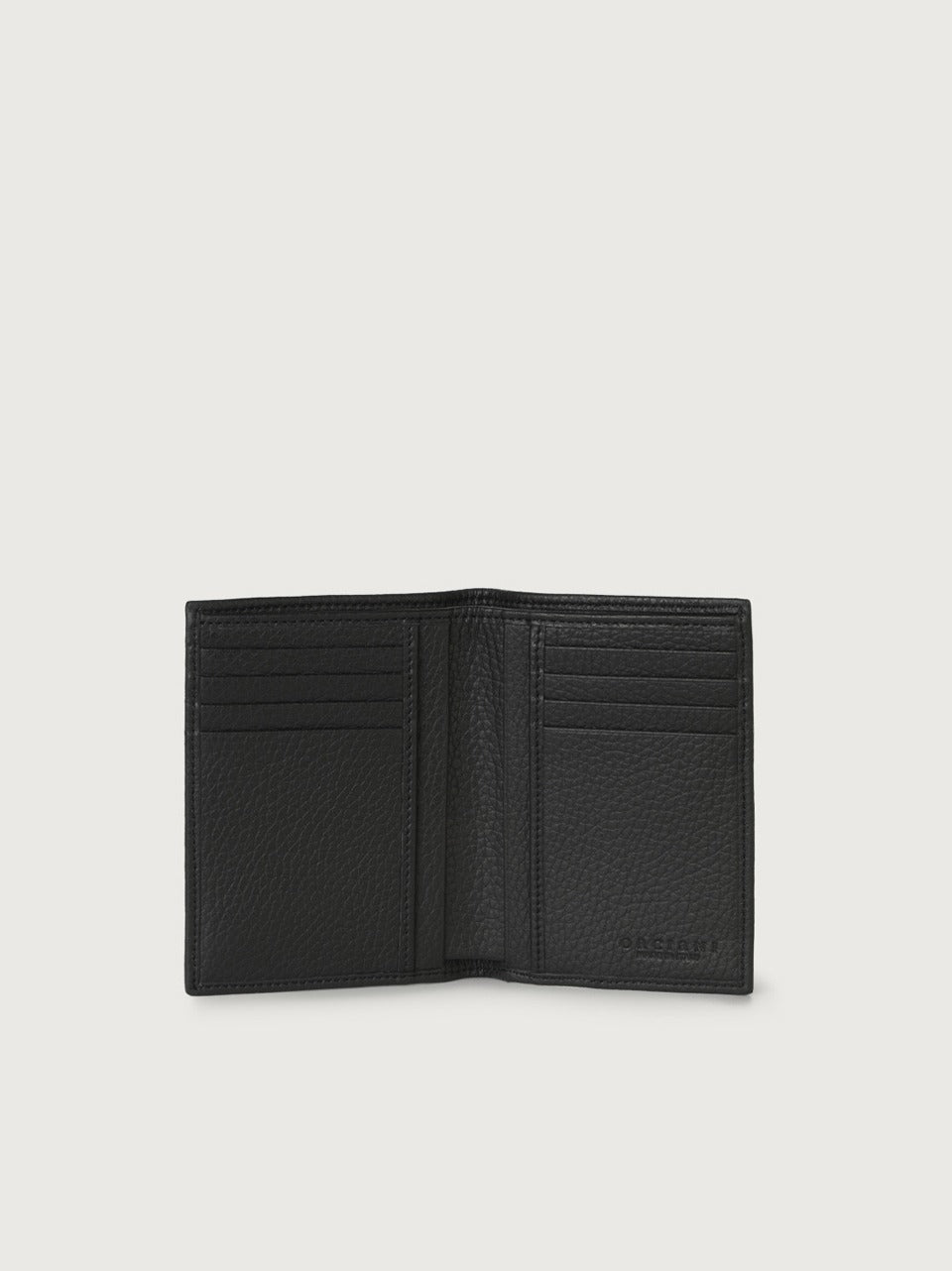 portafogli con portacarte verticale SU0109 MICRON NERO ORCIANI
