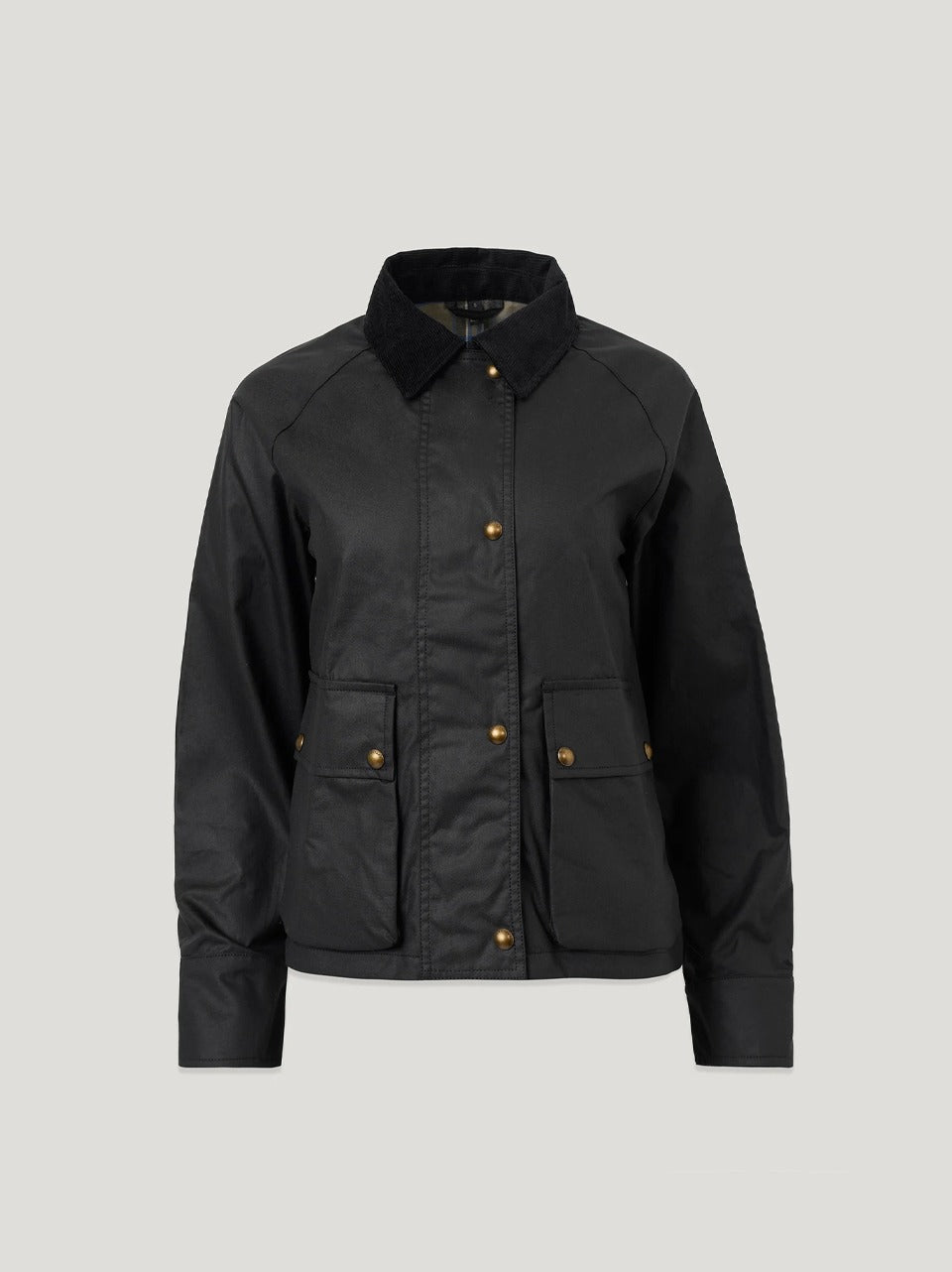 giubbino a trapezio cerato CYAN BLACK BELSTAFF