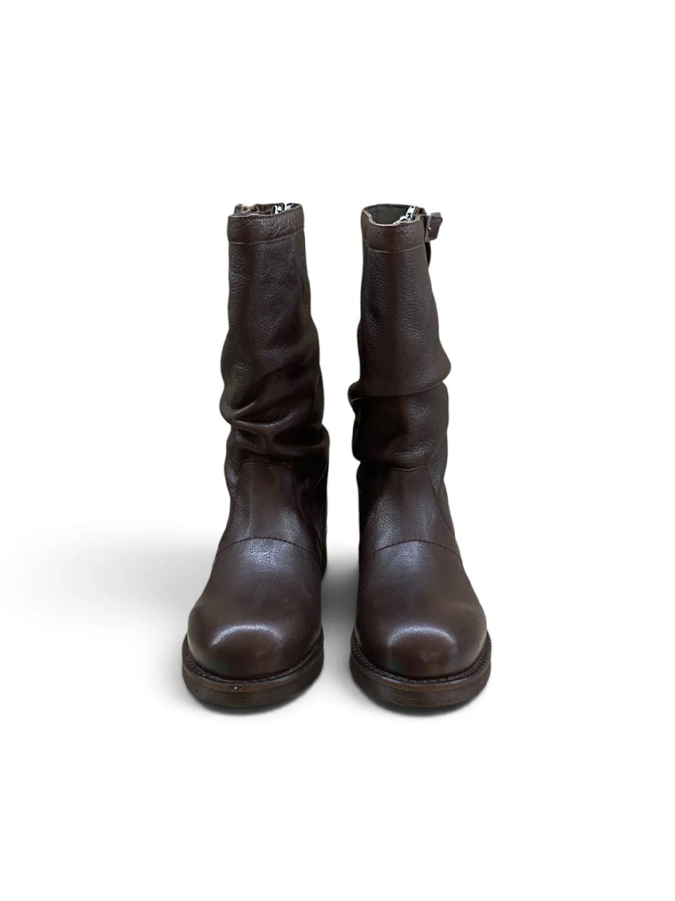 stivale 3\4 crincle 32332 CBROWN BIKKEMBERGS