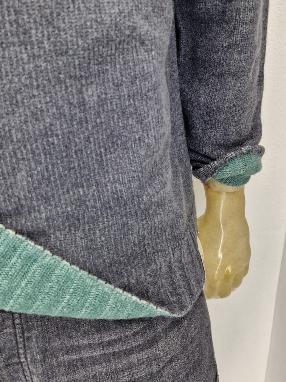 maglia reversibile tintura croce BRADLEY ANTRACITE VERDE BOB
