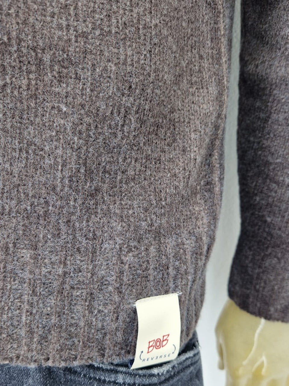 maglia reversibile tintura croce BRADLEY MORO CIELO BOB
