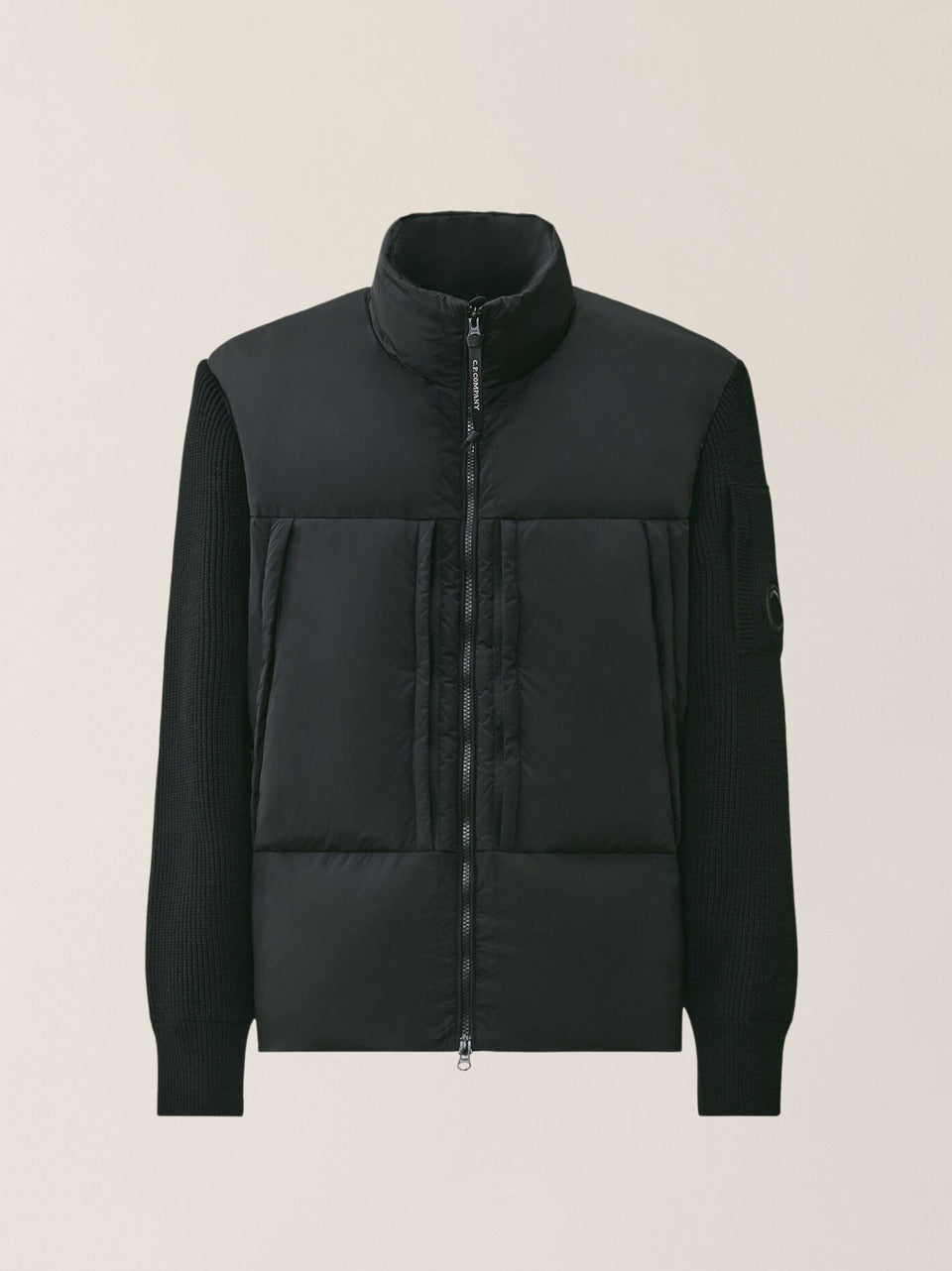 giubbotto merino wool hibryd KN051A 006390M 999 C.P COMPANY