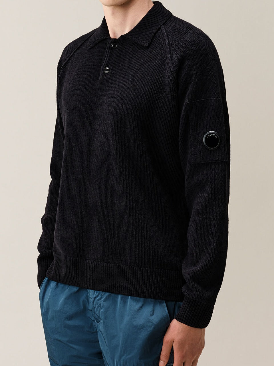 polo in ciniglia KN198A 005558G 999 C.P COMPANY