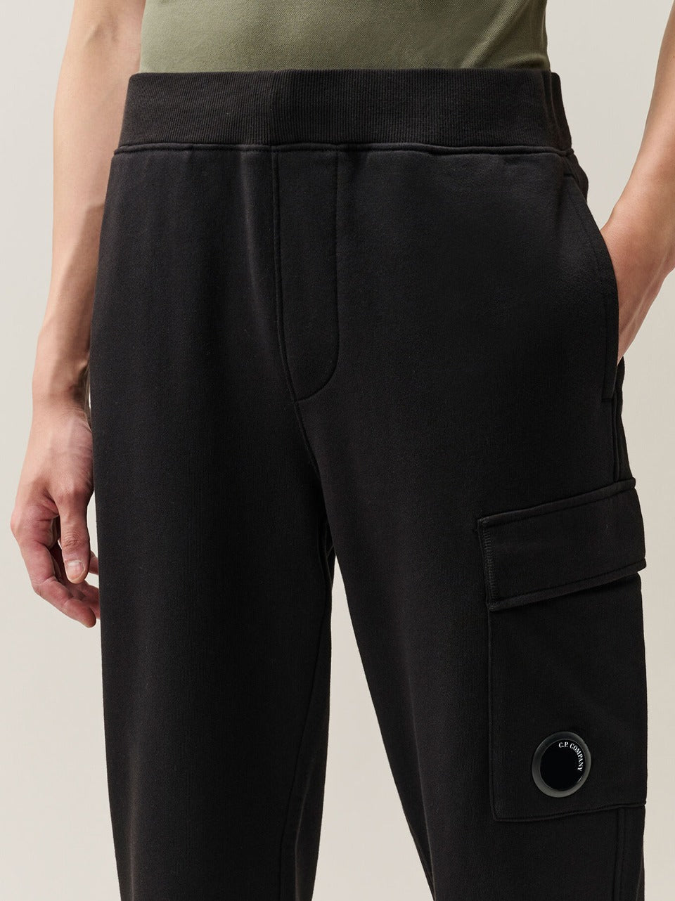 pantalone cargo in felpa SP717A005086W N C.P COMPANY