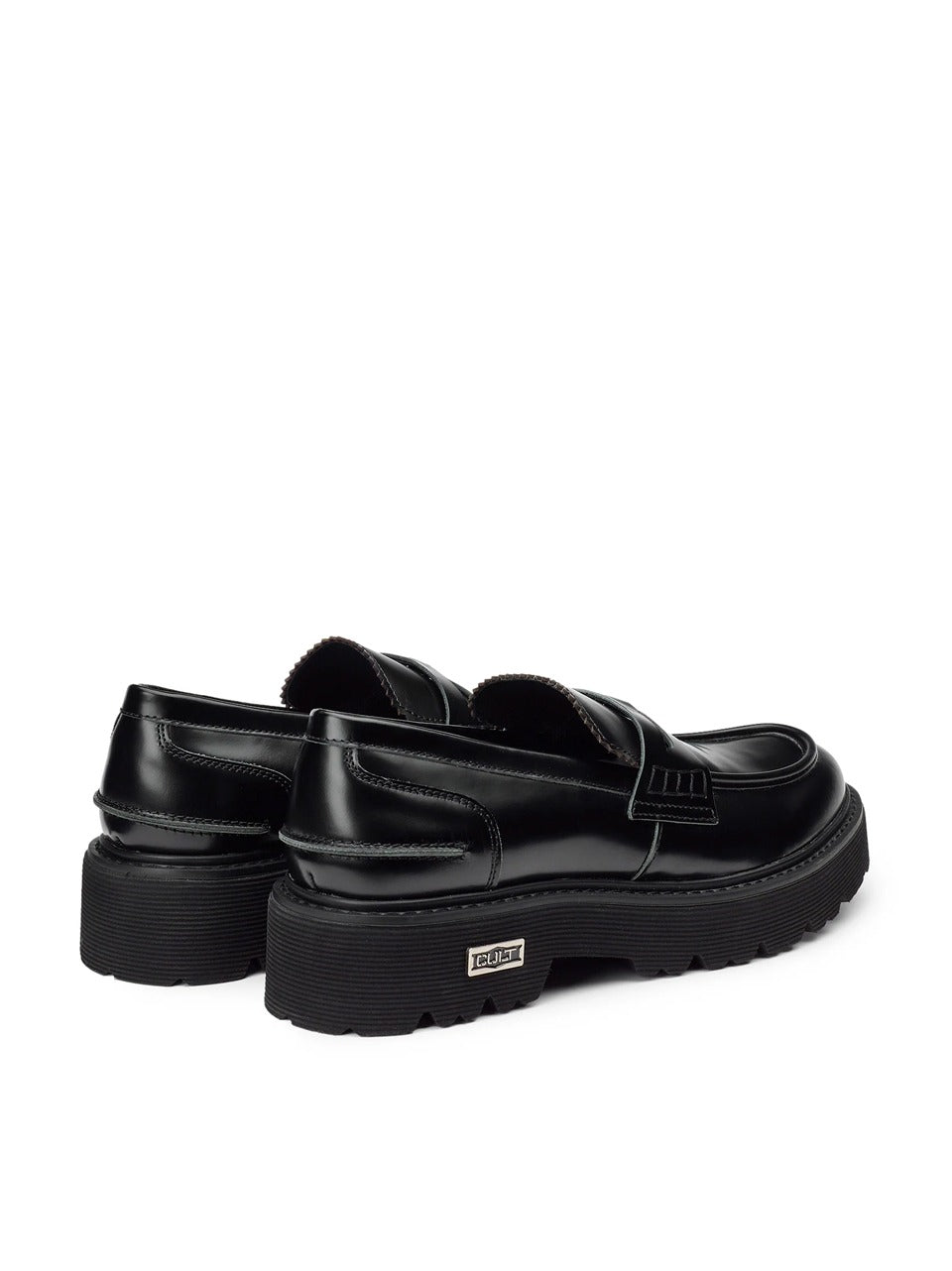 mocassino con passante con penny CLM3635 BLACK CULT
