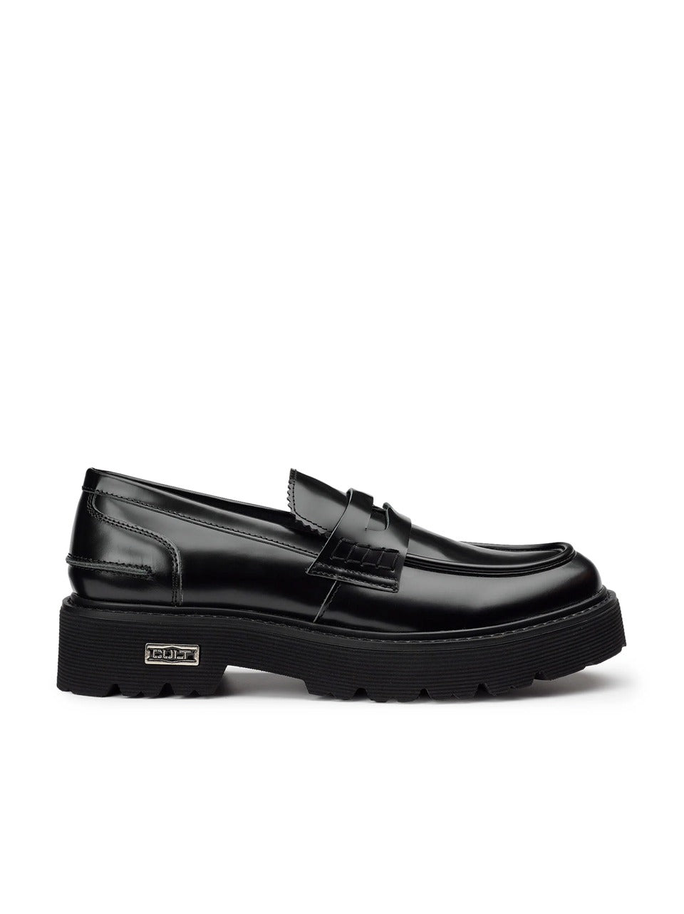 mocassino con passante con penny CLM3635 BLACK CULT