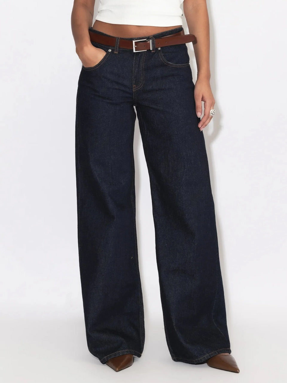 jeans palazzo stream rinse RAVE LOW WIDE DENIM Dr DENIM