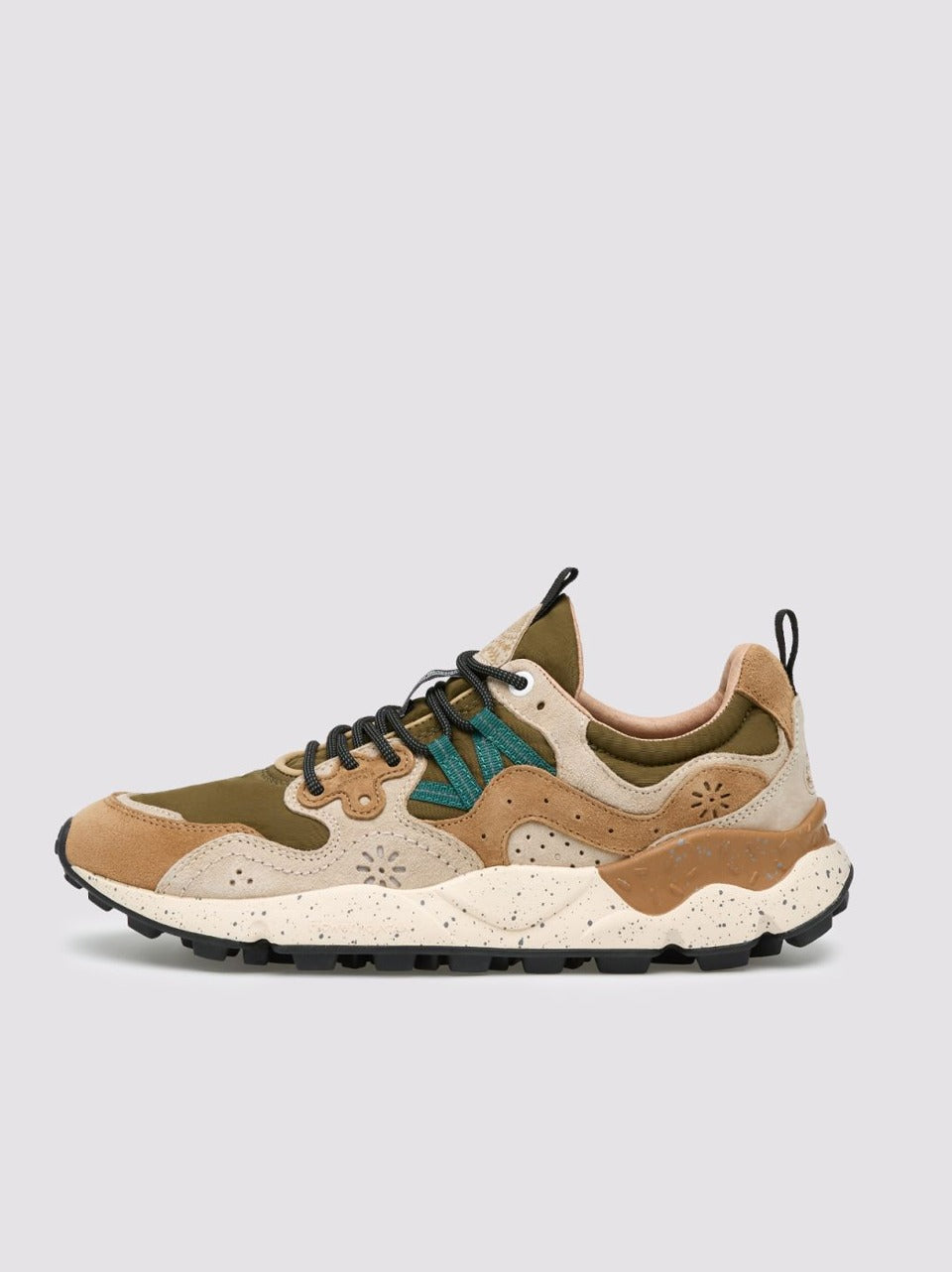 sneakers yamano 3 YAMANO 3 1E98 CREAM BROWN TAUPE FLOWER MOUNTAIN