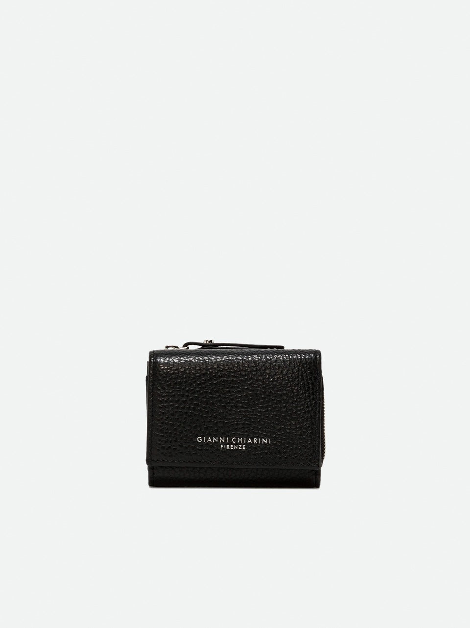 portafogli con clipe zip piccolo 5065GRN NERO GIANNI CHIARINI