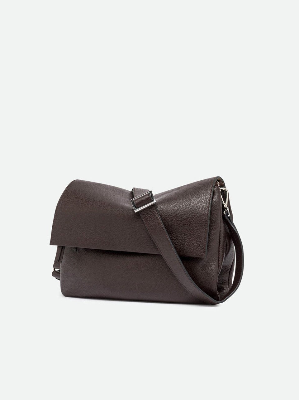 borsa three con patta BS12305GRN ESPRESSO GIANNI CHIARINI
