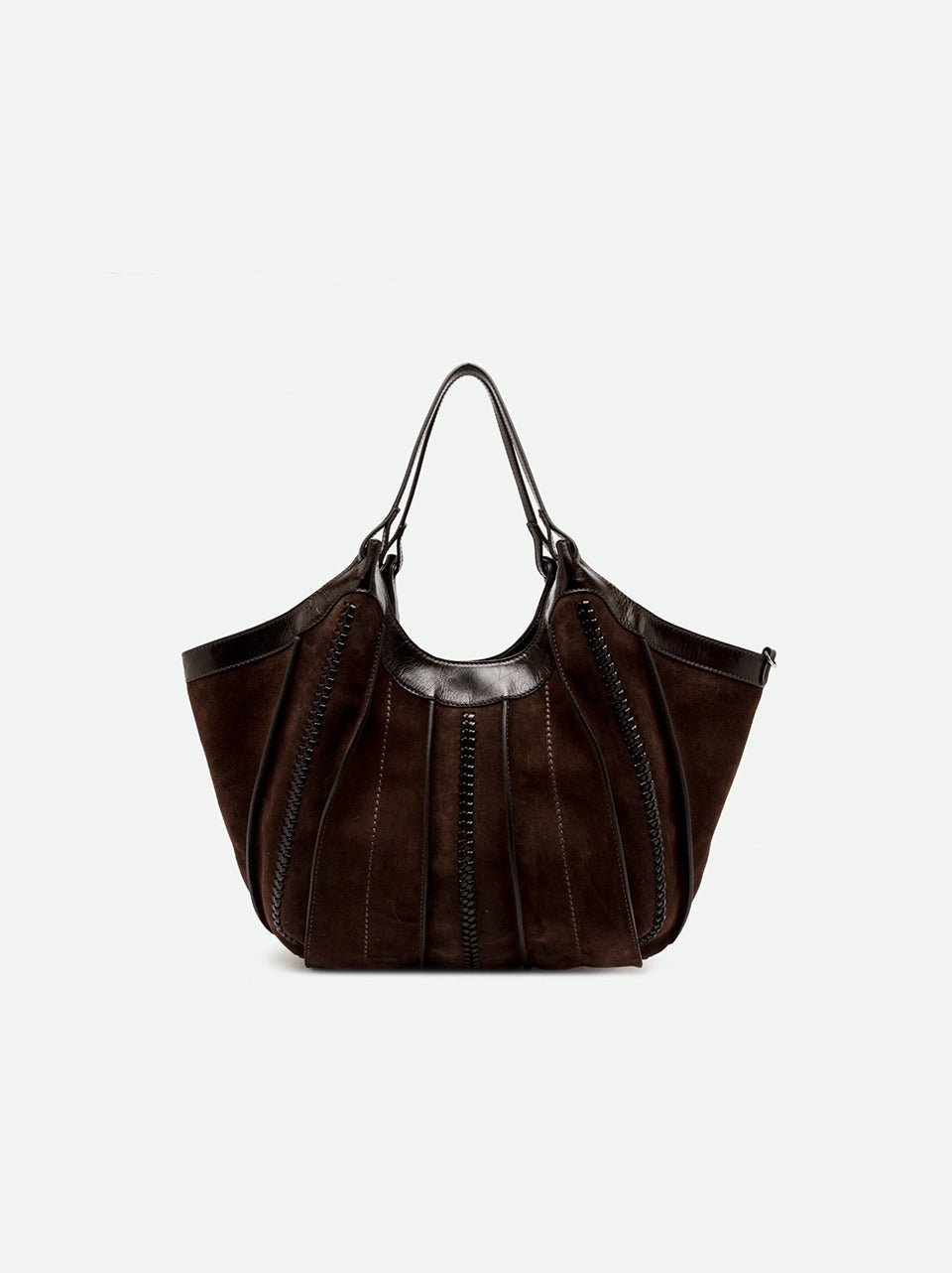 borsa dua grane con intreccio BS12750CM-RALF ESPRESSO GIANNI CHIARINI