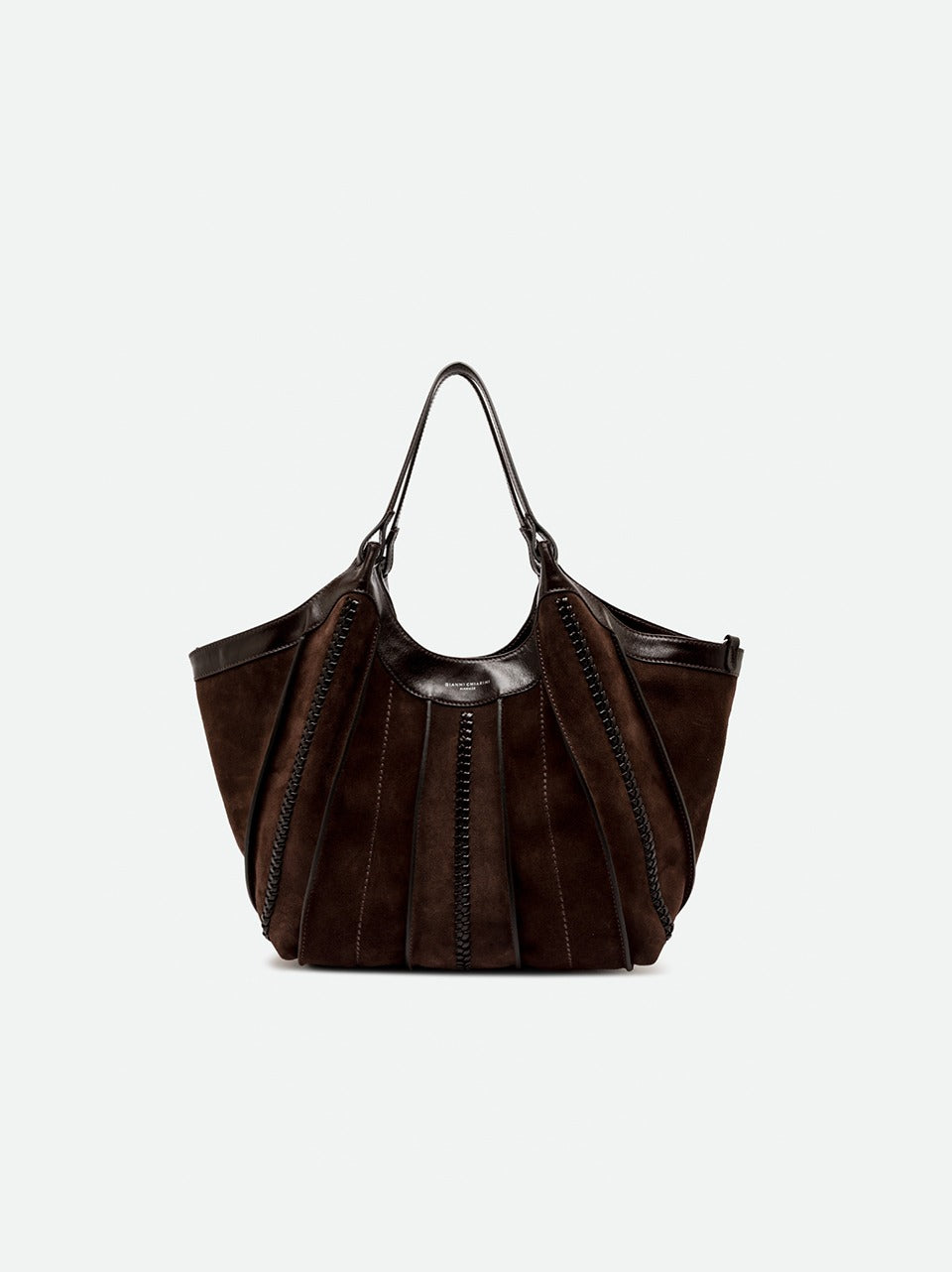 borsa dua grane con intreccio BS12750CM-RALF ESPRESSO GIANNI CHIARINI