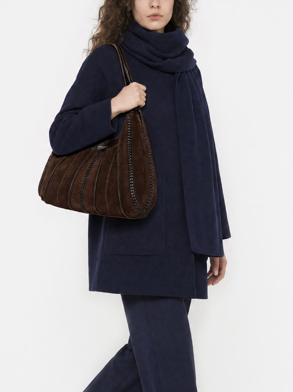 borsa dua grane con intreccio BS12750CM-RALF ESPRESSO GIANNI CHIARINI