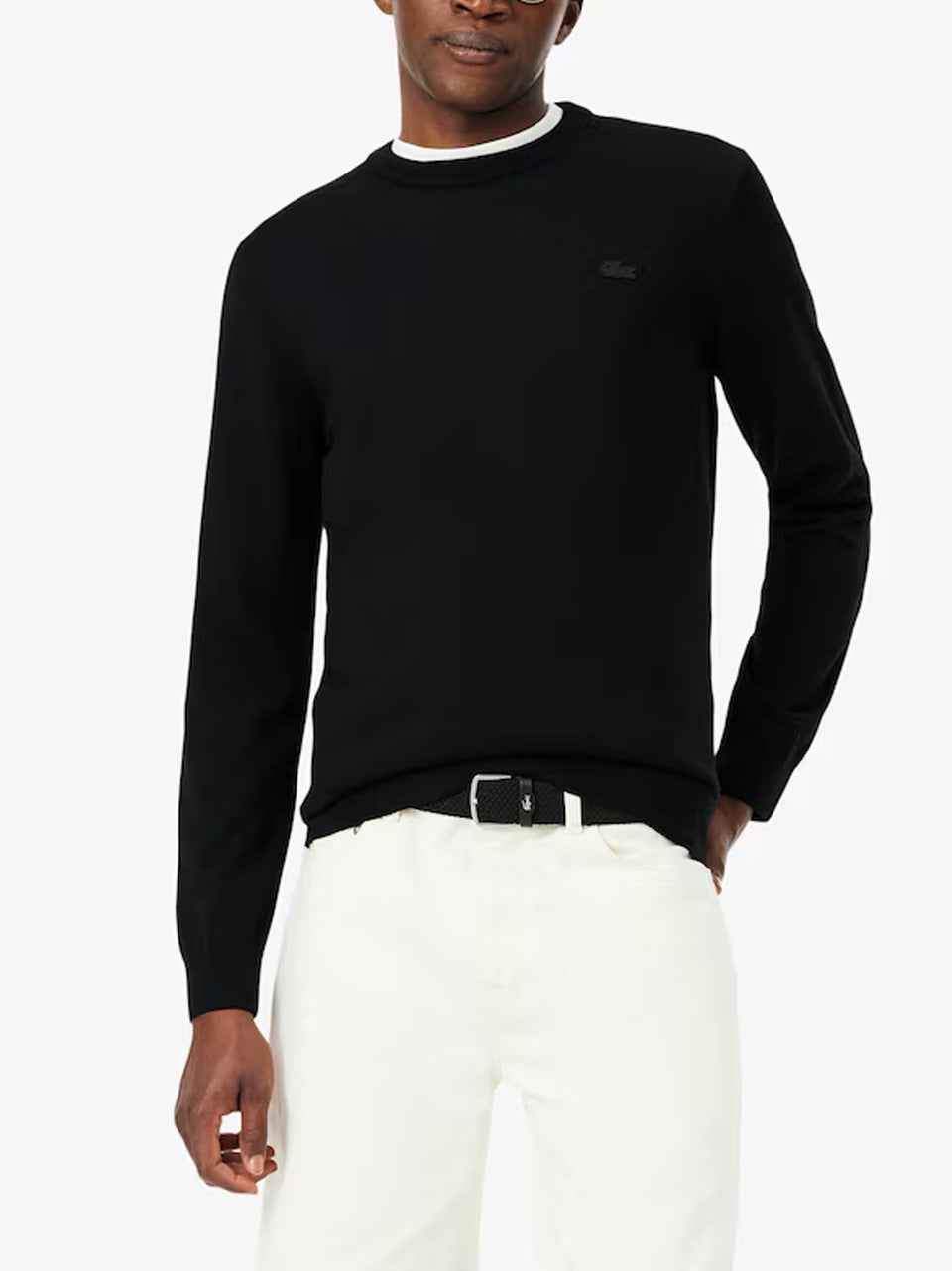 maglia lana monocrom AH1969 N LACOSTE