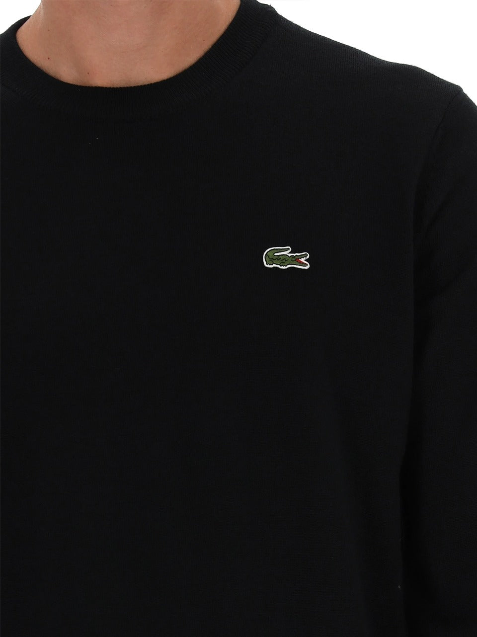 maglia lana mix base AH3225 N LACOSTE