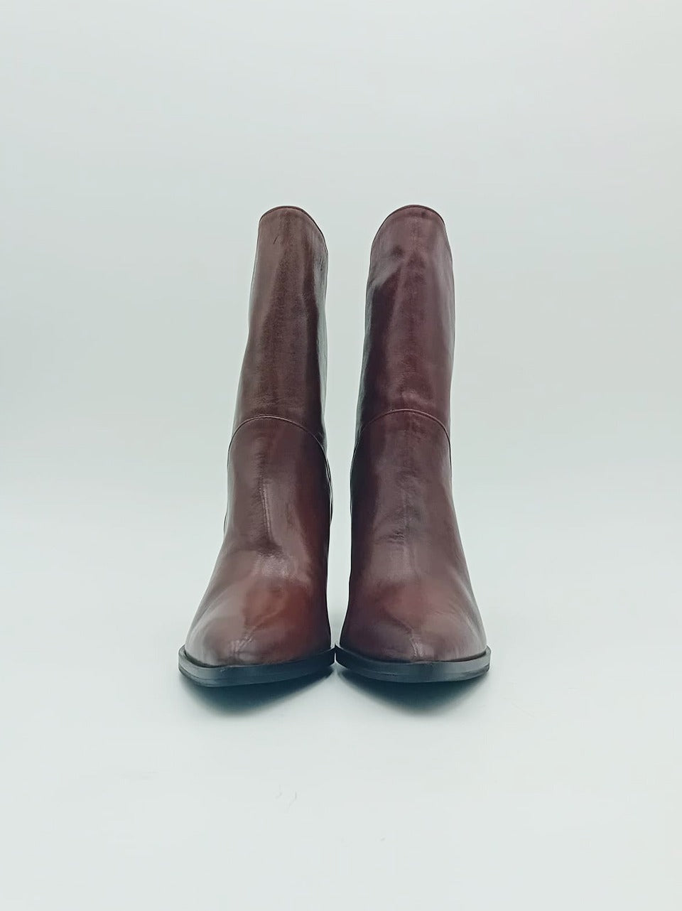 stivaletto con zip posteriore tacco h 70 mm 7038\5 DALLASBROWN malu'