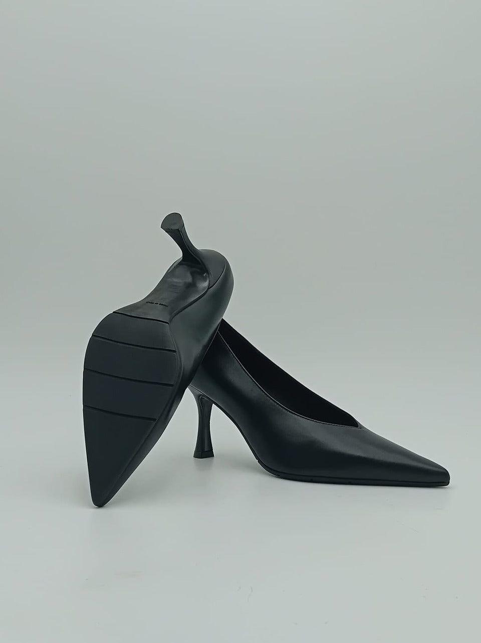 decollette tacco h 70mm M122 NERO MATTEO PITTI