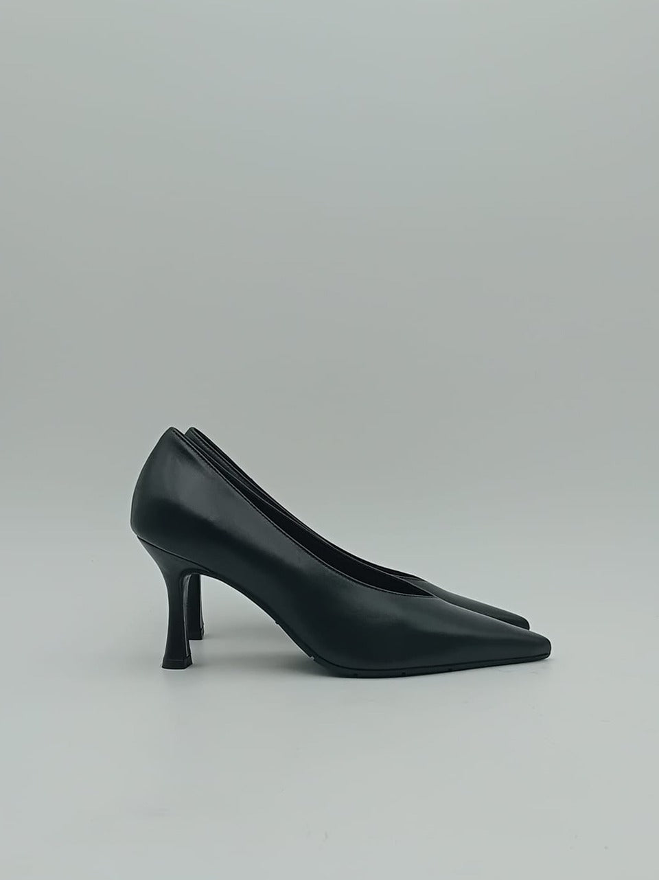 decollette tacco h 70mm M122 NERO MATTEO PITTI