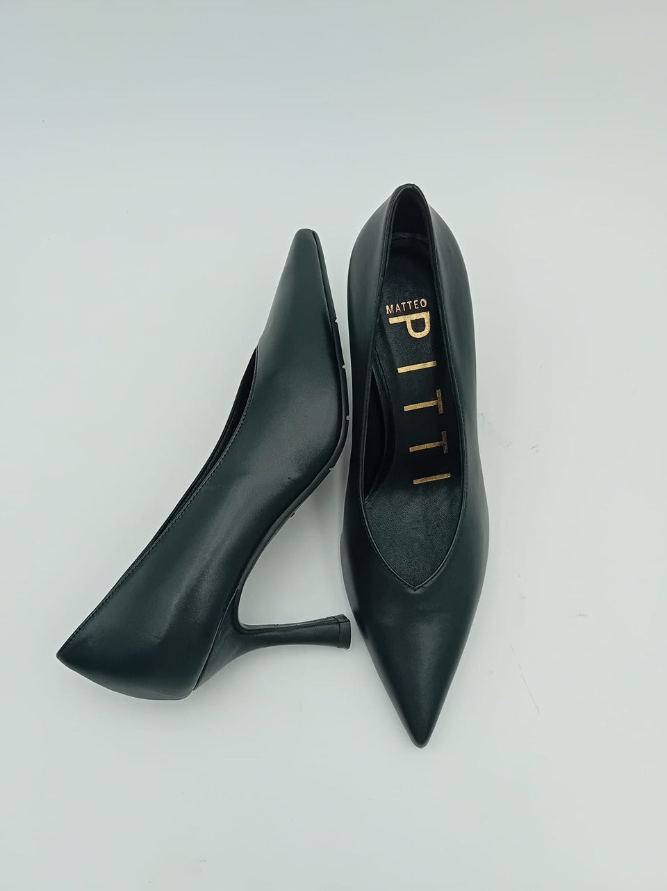 decollette tacco h 70mm M122 NERO MATTEO PITTI