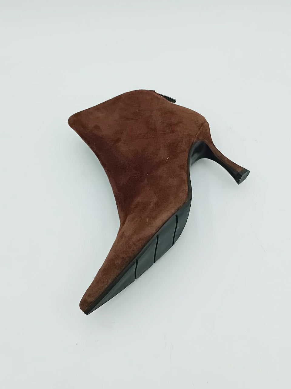 stivaletto con zip posteriore tacco h 70mm MM400 EBANO MATTEO PITTI