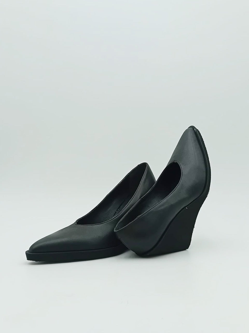 decollette con zeppa DI26\142 NERO MICHAEL DASS
