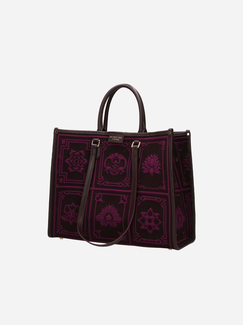 borsa athena grande stampa mandala 3005 MANDALANBROWN INCENSO MY-BEST BAGS