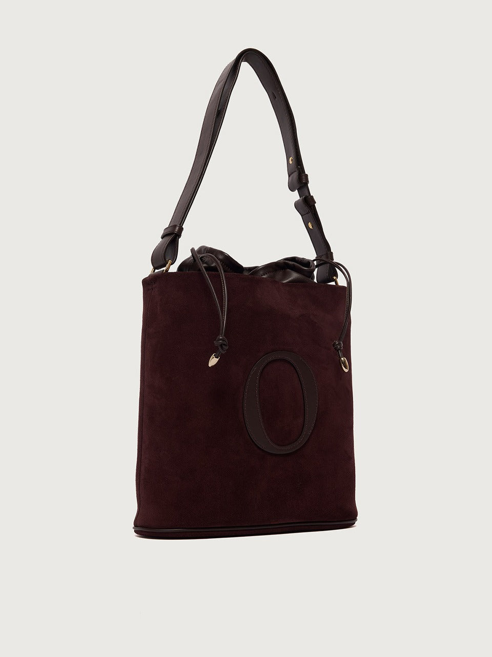 borsa hero secchiello B02241 HERO PEACH BURGUNDY ORCIANI