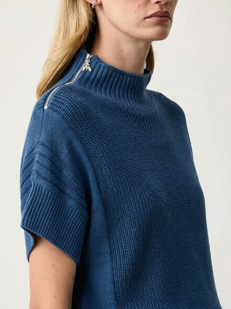 maglia smanicata zip 2K0092 K9OTREA NEXUS Patrizia pepe