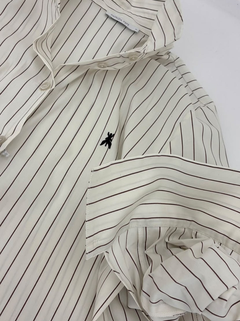 camicia gessata 8C0339 C0254 FG92 Patrizia pepe