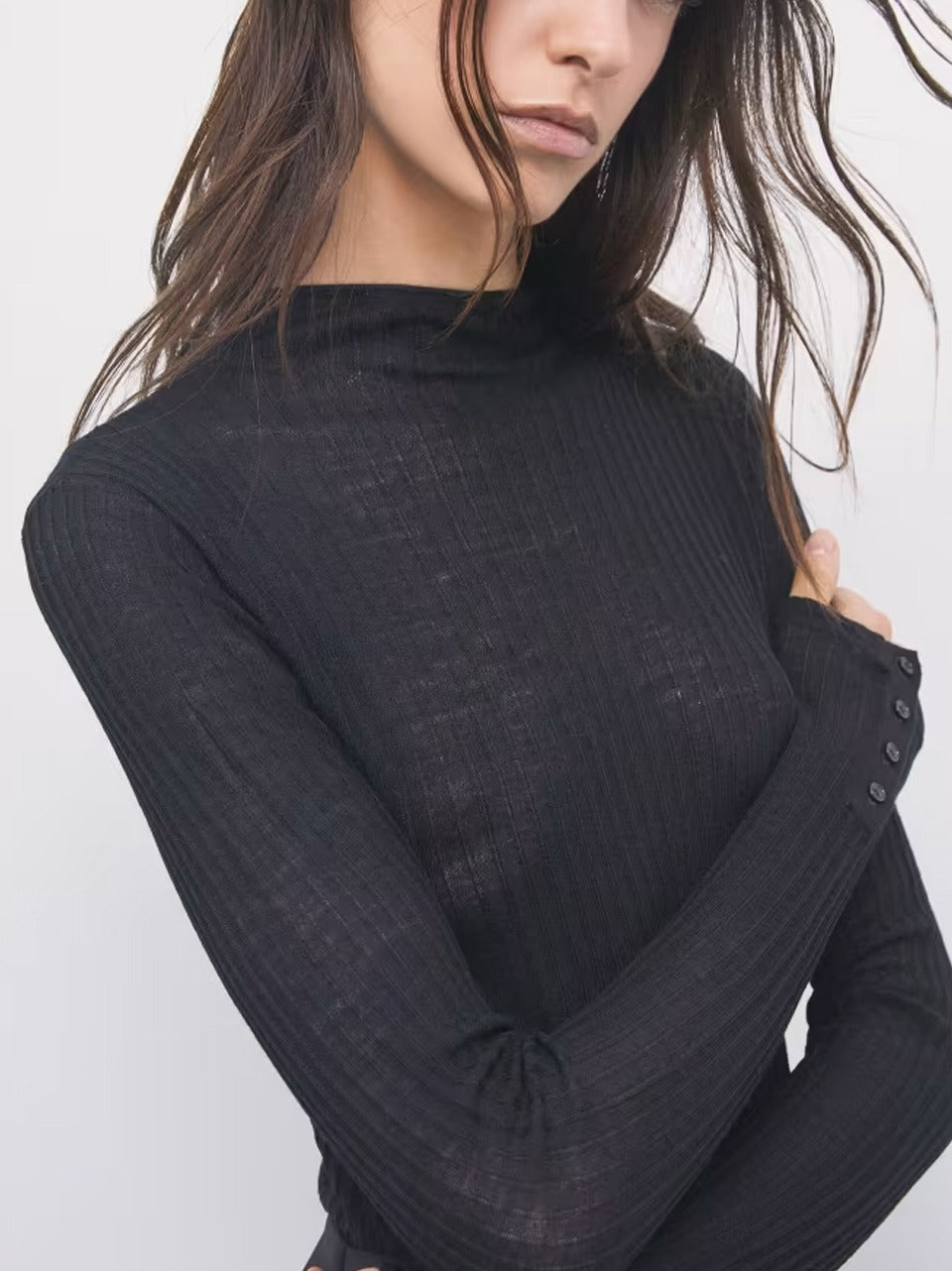 maglia a costine leggere 8K0420 K034 N Patrizia pepe