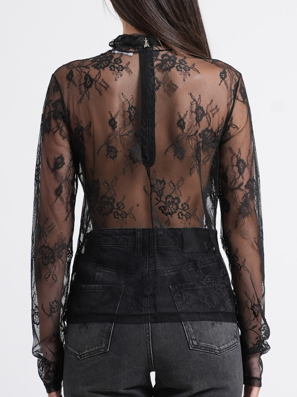 blusa in pizzo collo alto 8M0349 J0050 K103 Patrizia pepe