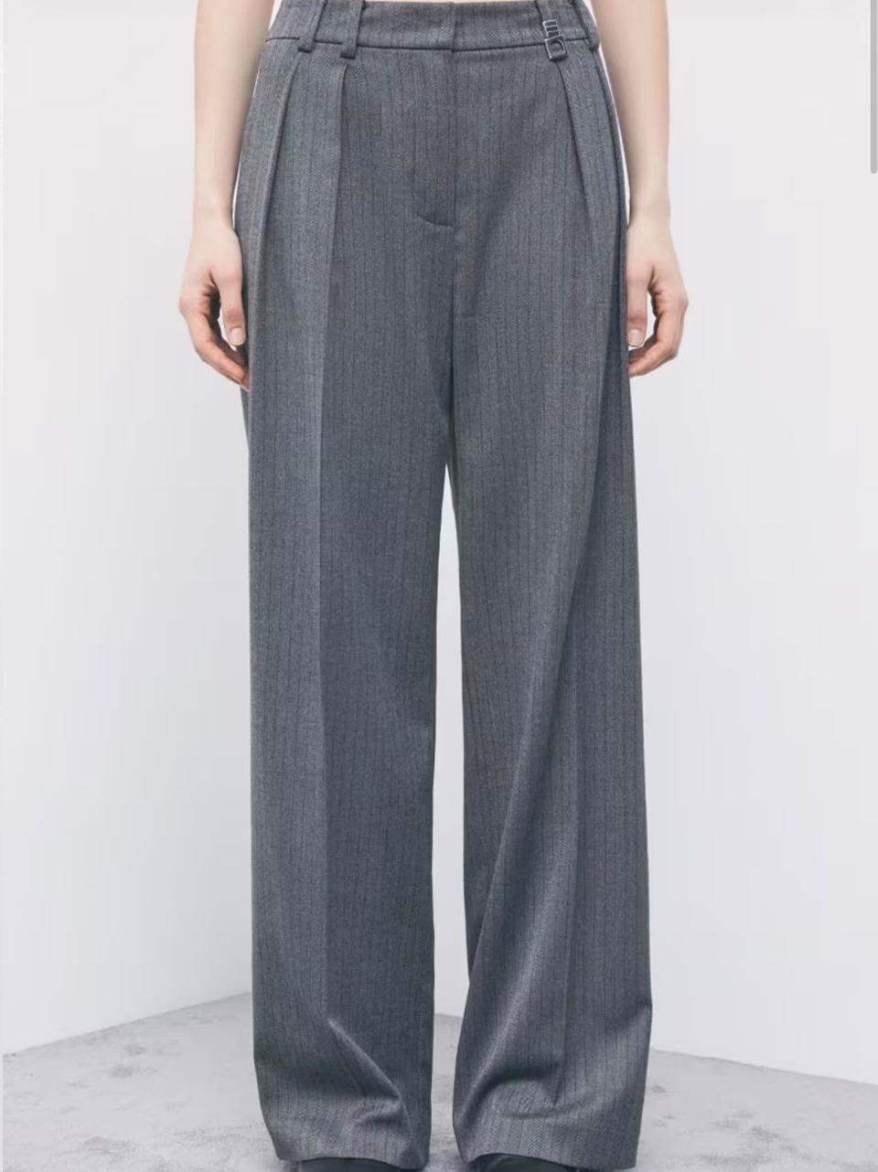 pantalone gessato 8P0474C0238 GREY Patrizia pepe