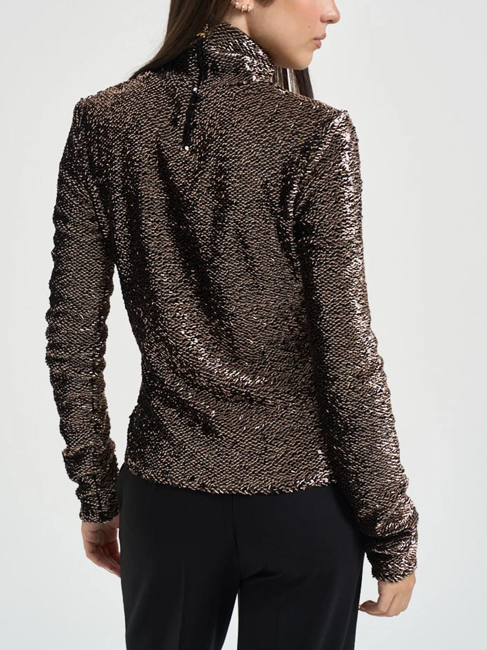 maglia paillettes lamè XXXXX 2M0049 BR Patrizia pepe