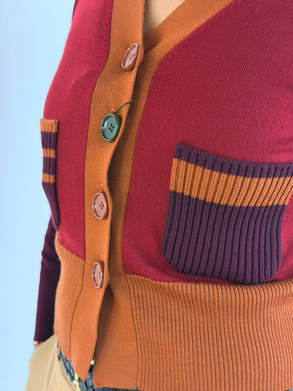 cardigan bottoni colorati M54 V005 QUILISIA