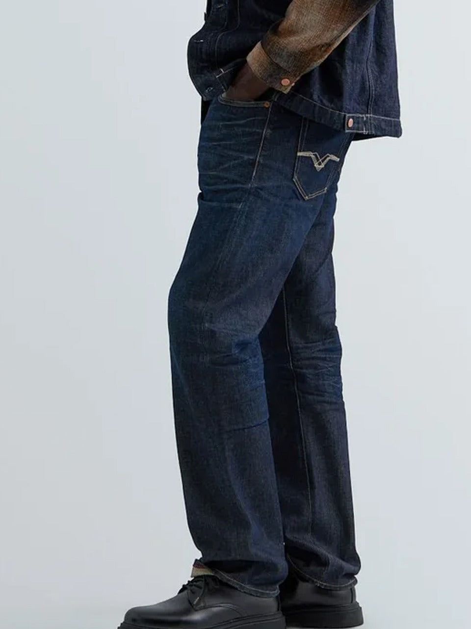 denim slim 3d crincle scuro DERYK 79526A DENIM replay