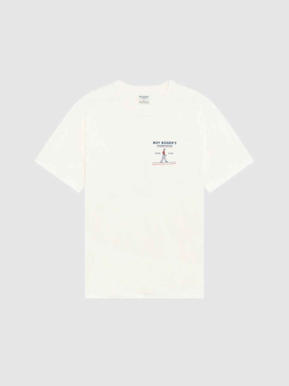 t-shirt circle logo CR30 B ROY ROGER'S work wear