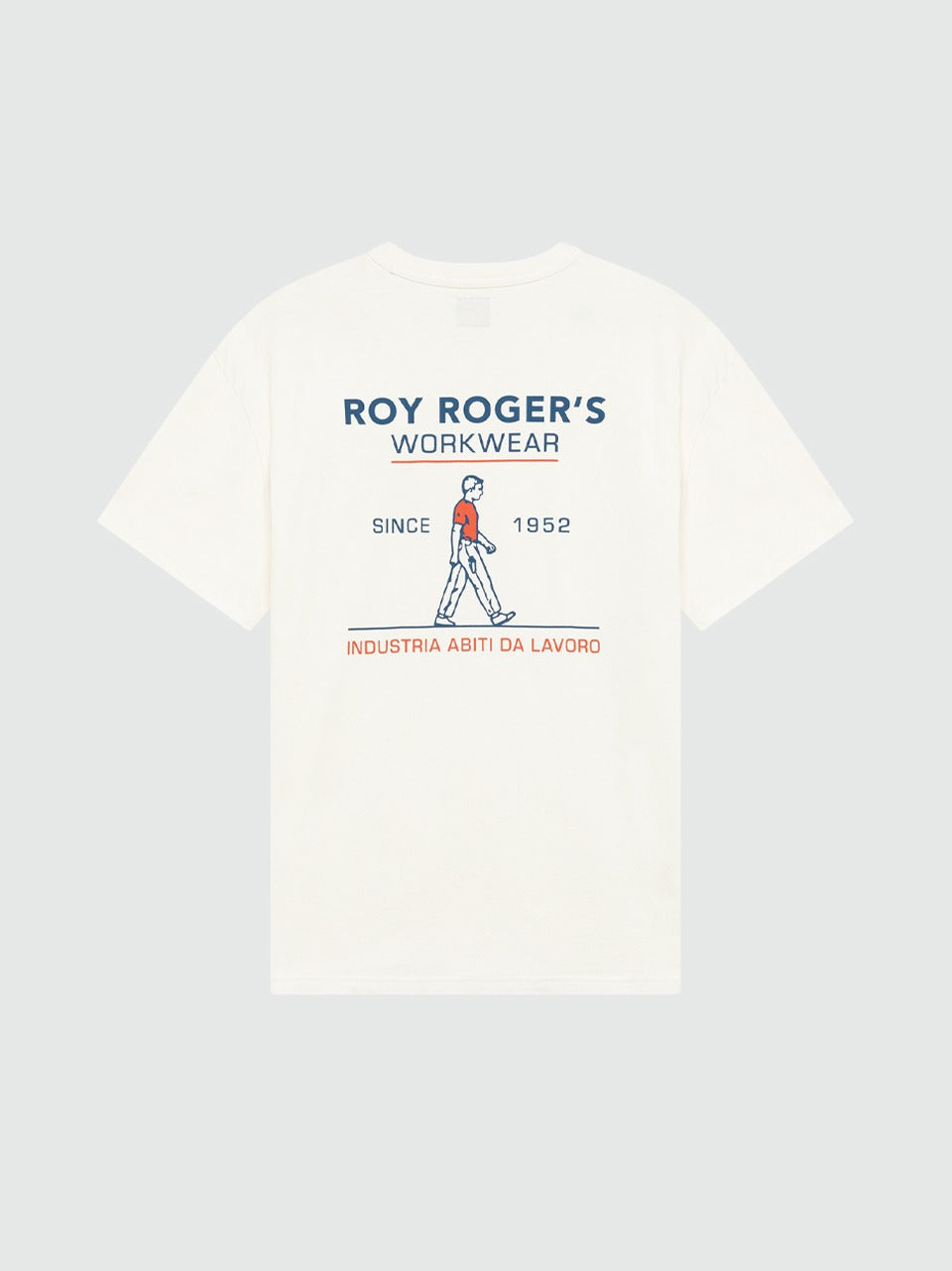 t-shirt circle logo CR30 B ROY ROGER'S work wear