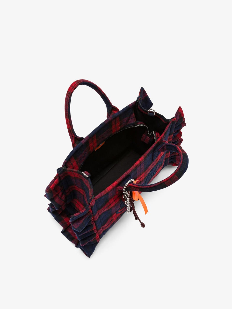 borsa shopper check grande W46221 ROSSO SUN 68