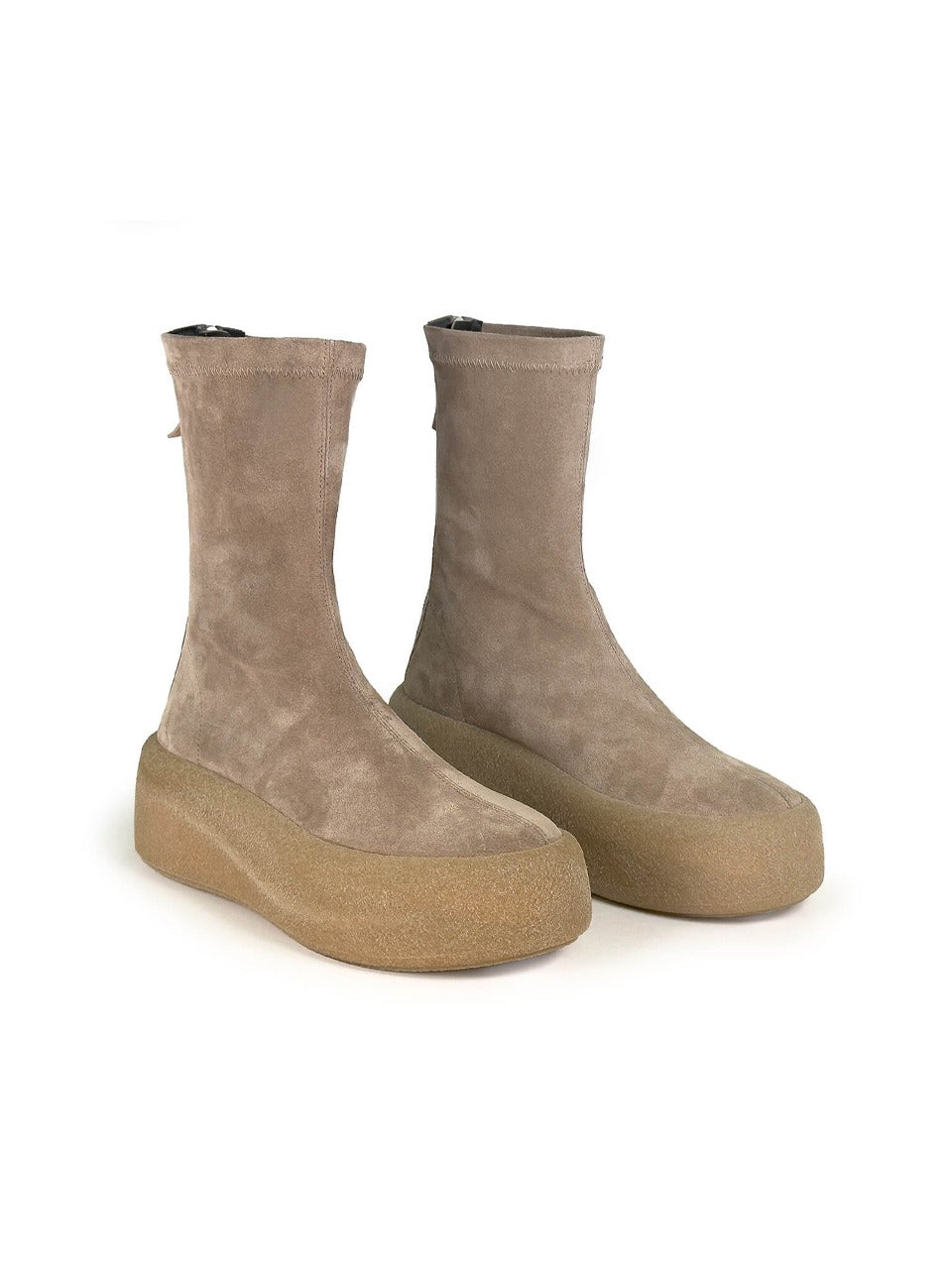 stivaletto zeppa con zip posteriore 2308 DAFNEDAV GREY VIC MATIE'