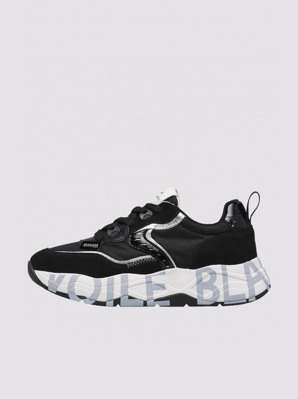 sneakers club 105 2017475-06-1A1 2E41BLACK SILVER VOILE BLANCHE