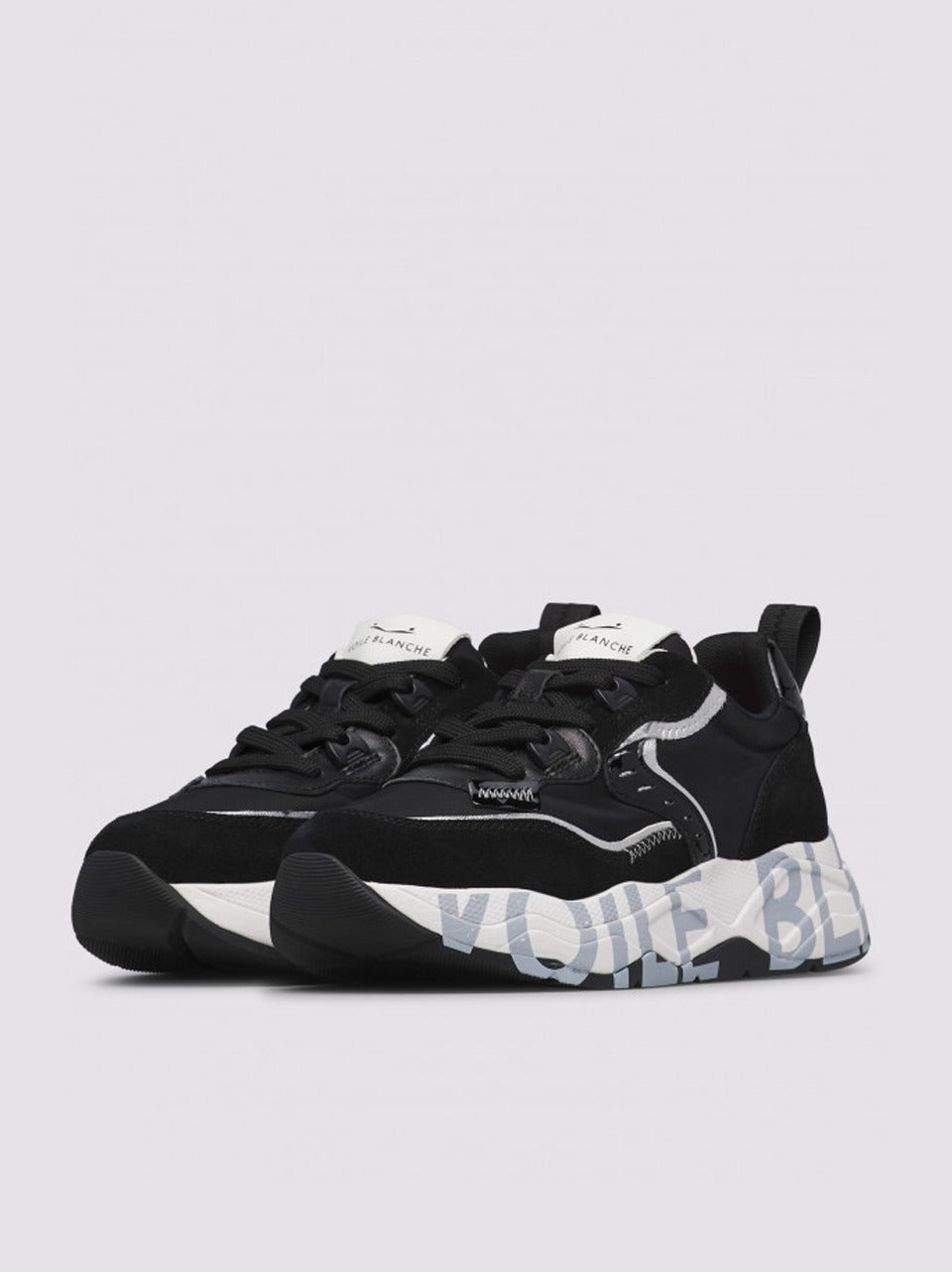 sneakers club 105 2017475-06-1A1 2E41BLACK SILVER VOILE BLANCHE