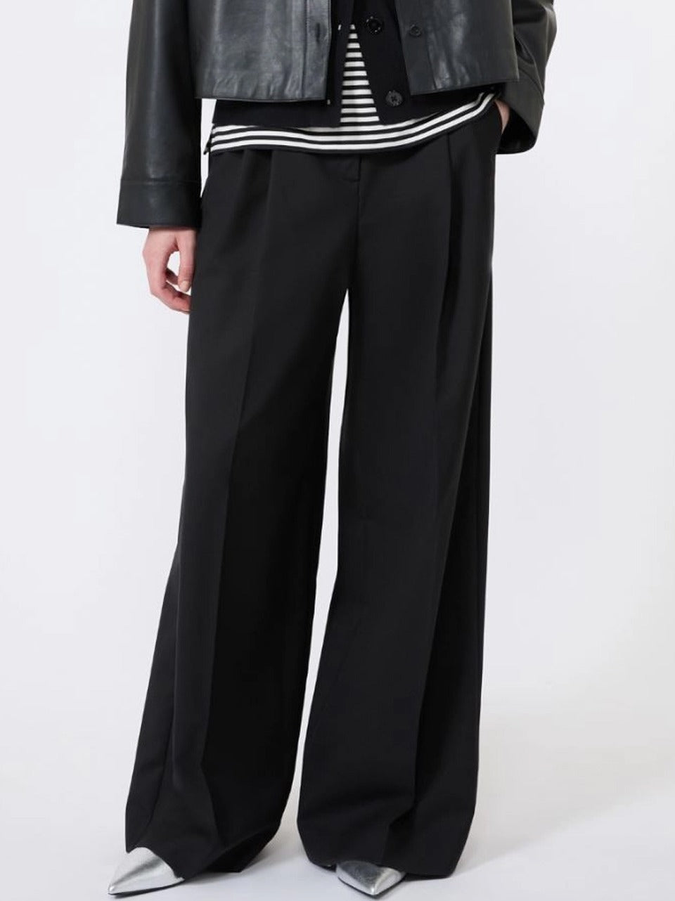 pantalone tela lana pinces OVVIO N WEEKEND Max Mara