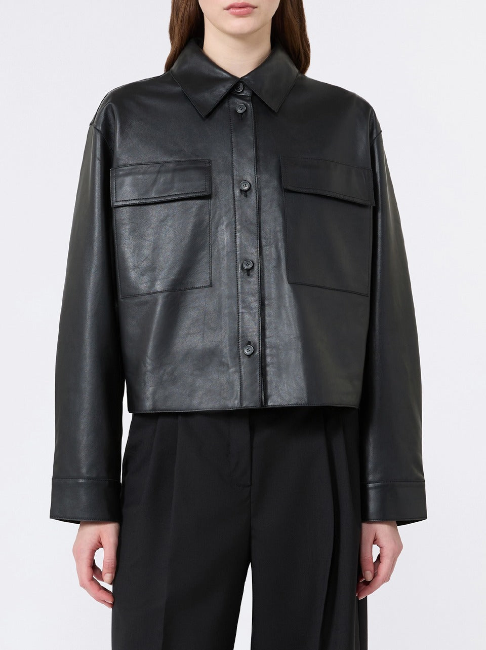 shirt cropped pelle PIOVRA N WEEKEND Max Mara