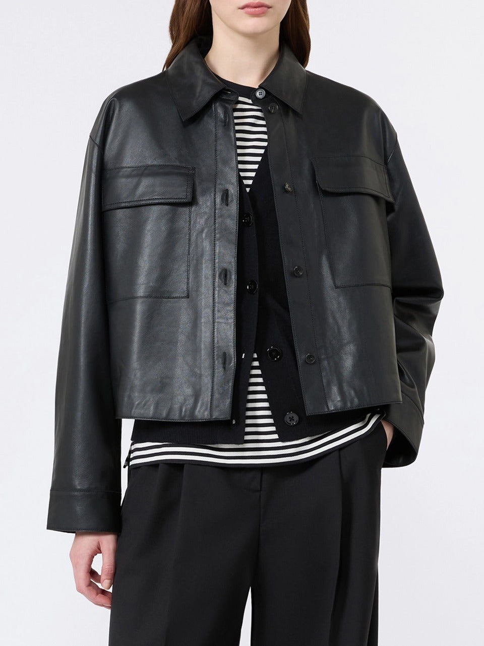 shirt cropped pelle PIOVRA N WEEKEND Max Mara