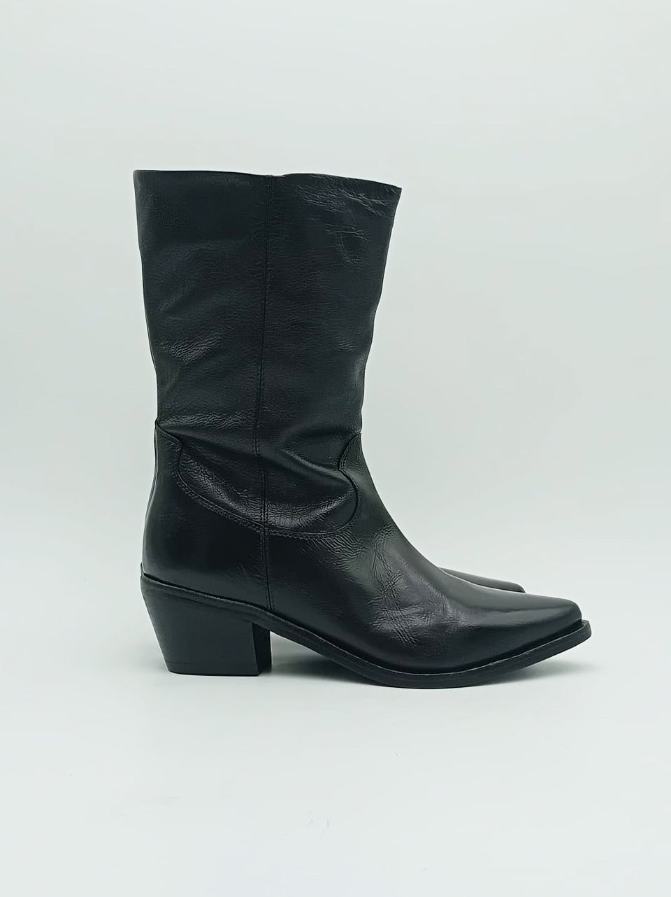 stivale texano 3\4 702-13 NERO ZOLFO