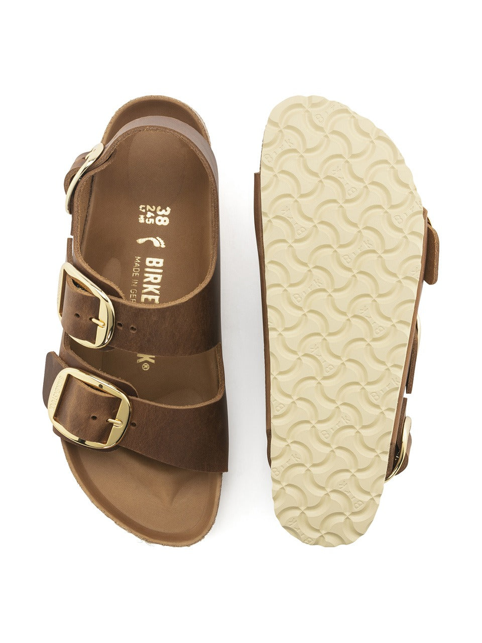 sandalo milano big bukle MILANO1024067 COGNAC BIRKENSTOCK