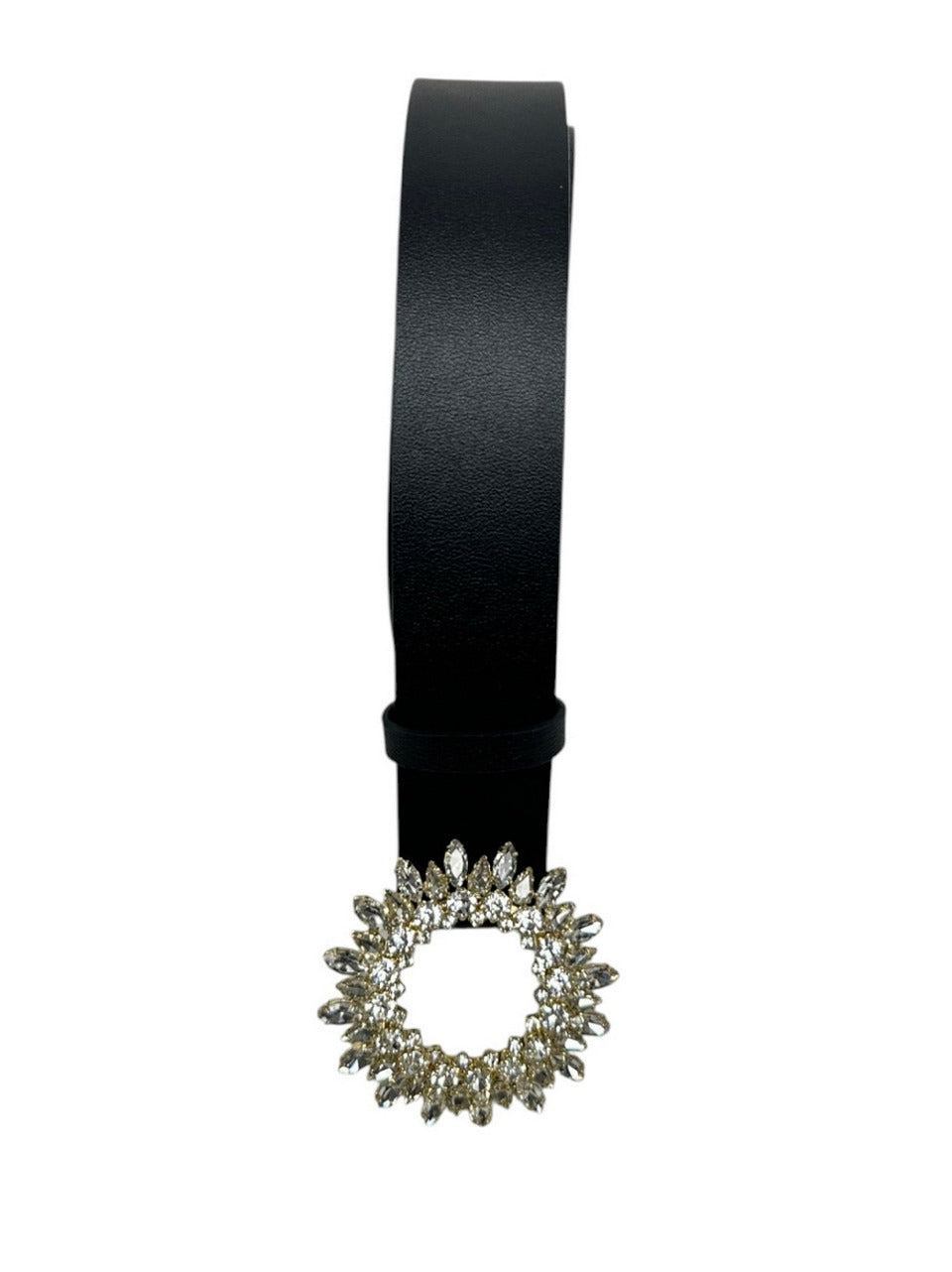 cintura con fibbia swarosky D10401VANITY NERO ORCIANI