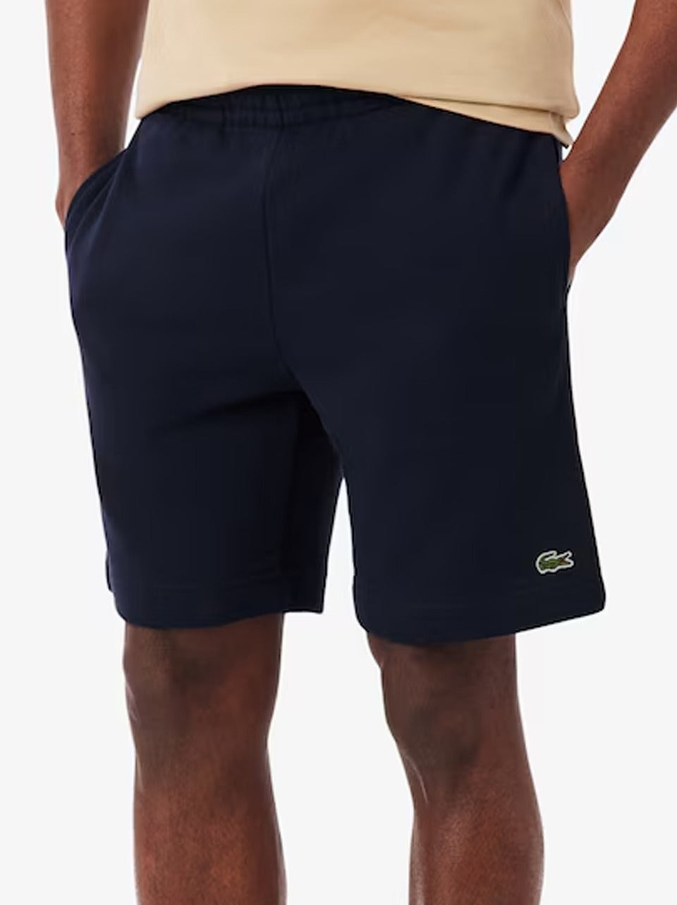bermuda in felpa GH9860 BLU LACOSTE