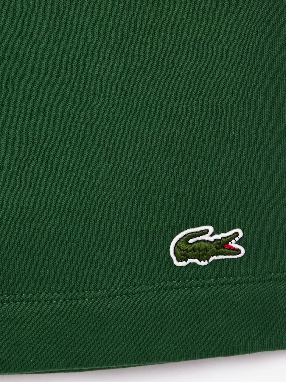 bermuda in felpa GH9860 VERDE LACOSTE
